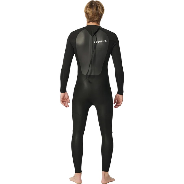 2026 Rip Curl Mens Omega 3/2mm Back Zip Wetsuit 15IMFS - Black